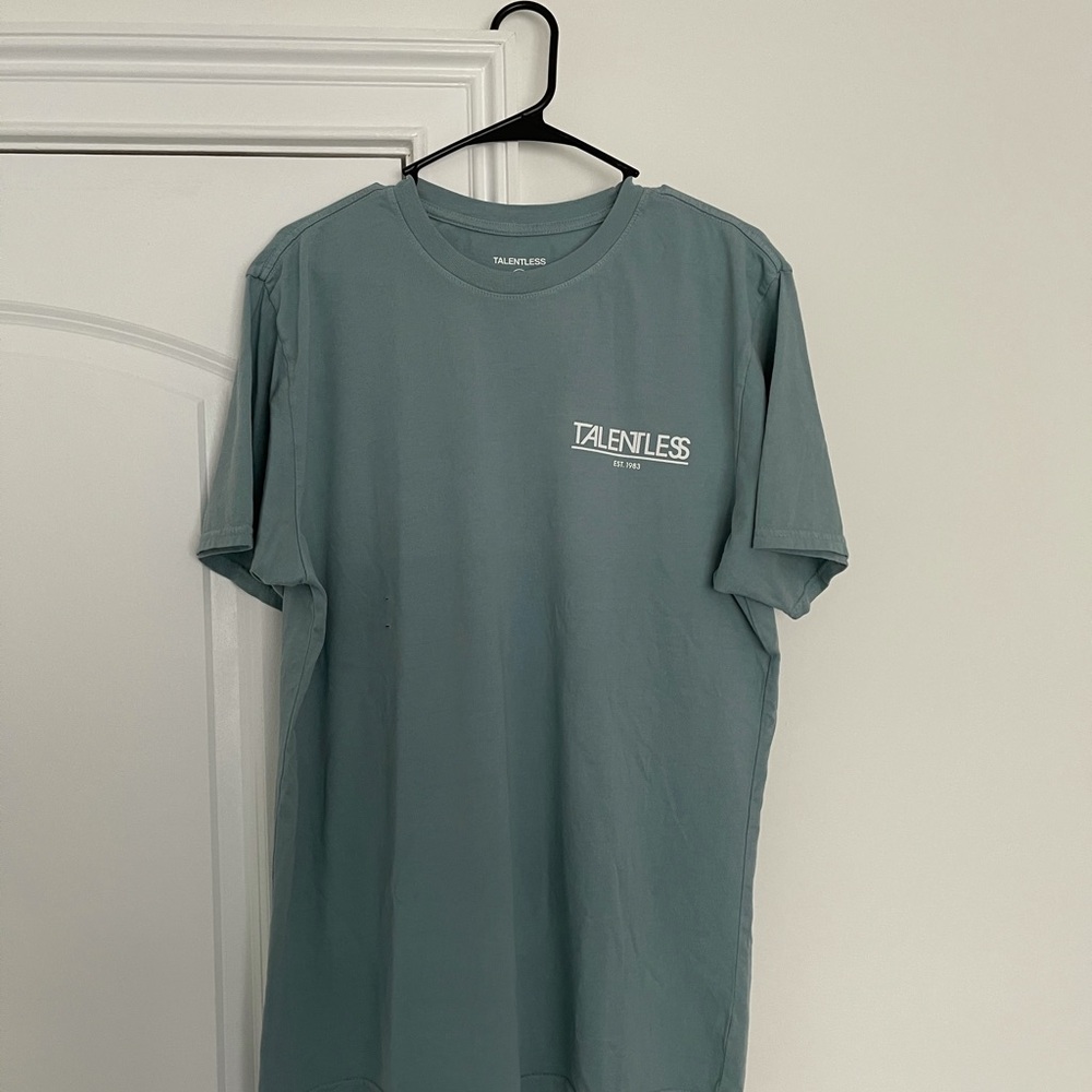 Talentless blue t shirt size large